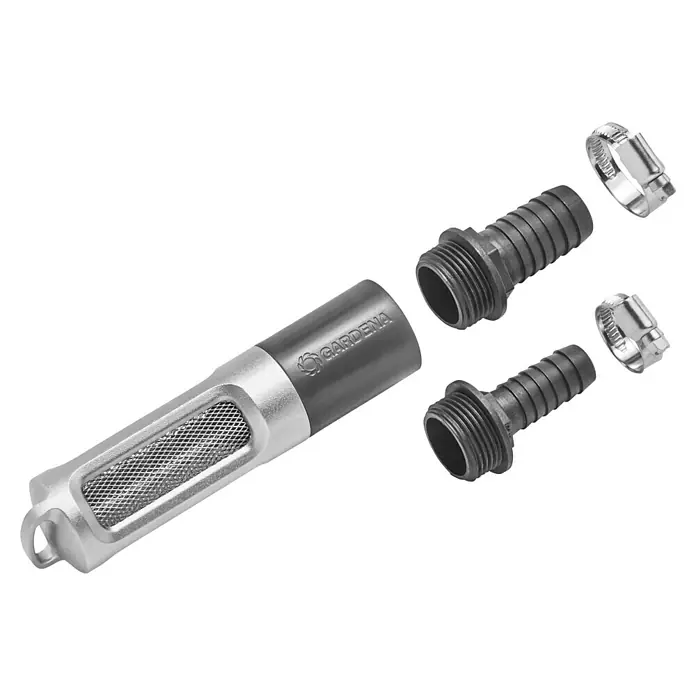 Gardena Rückflussverhinderer - Passend für: Saugschlauch-Durchmesser: 19 mm (3/4") / 25 mm (1") - Gartenpumpe mit zwei Schlauchverbindern und passenden Schellen. Ideal für die Gartenbewässerung und den flexiblen Anschluss von Schläuchen.