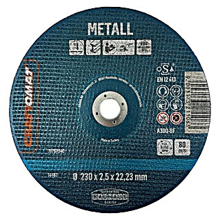 Craftomat Doorslijpschijf A30Q-BF (Geschikt voor: Metaal, Schijfdiameter: 230 mm, 5 st.)