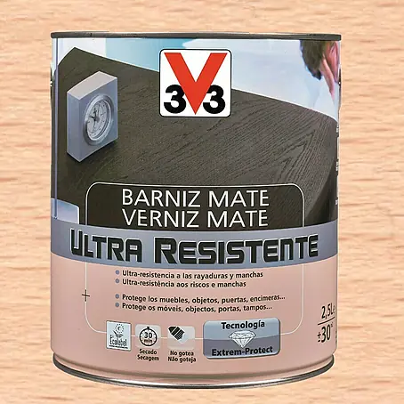 V33  Barniz para madera Mate Ultra Resistente