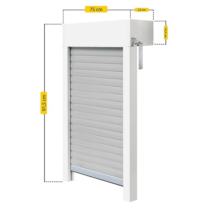 Schellenberg Rollladen-Komplett-Set MINI (Aufsatz, 75 x 75 cm) | BAUHAUS
