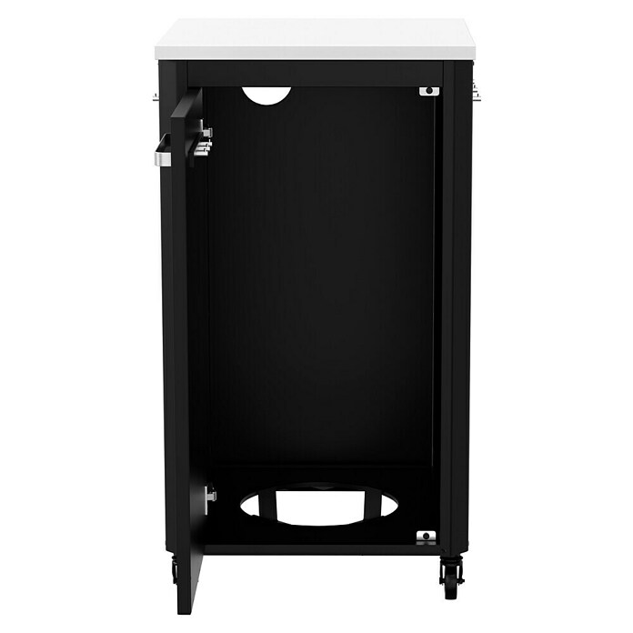 Cozze Grillküchen-Sideboard hoch (Schwarz/Silber) | BAUHAUS