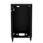 Cozze Grillküchen-Sideboard hoch (Schwarz/Silber) | BAUHAUS