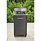 Cozze Grillküchen-Sideboard hoch (Schwarz/Silber) | BAUHAUS
