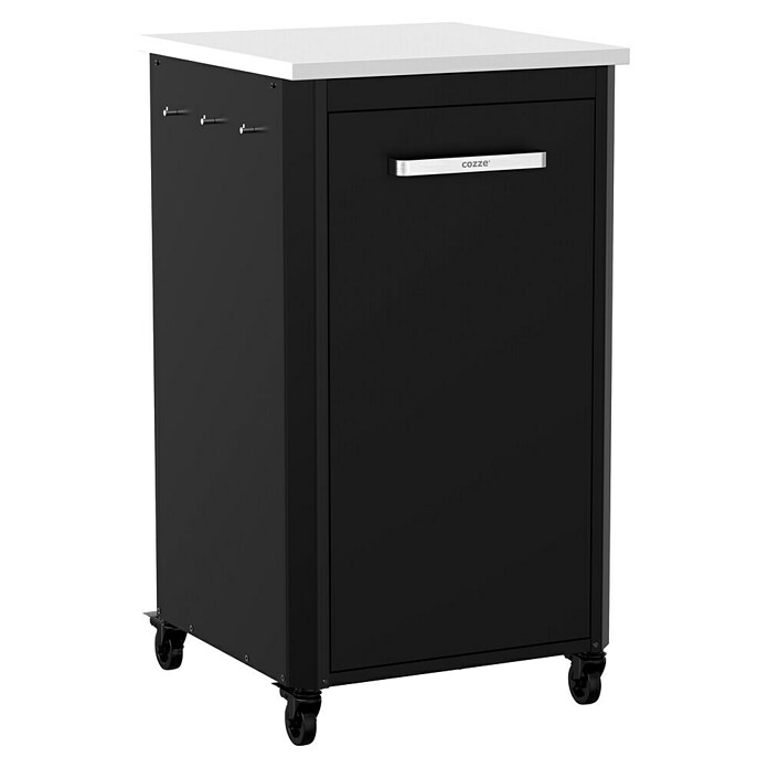 Cozze Grillküchen-Sideboard hoch (Schwarz/Silber) | BAUHAUS