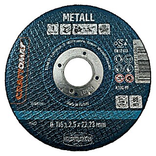 Craftomat Doorslijpschijf A30Q-BF (Geschikt voor: Metaal, Schijfdiameter: 115 mm, 10 st.)