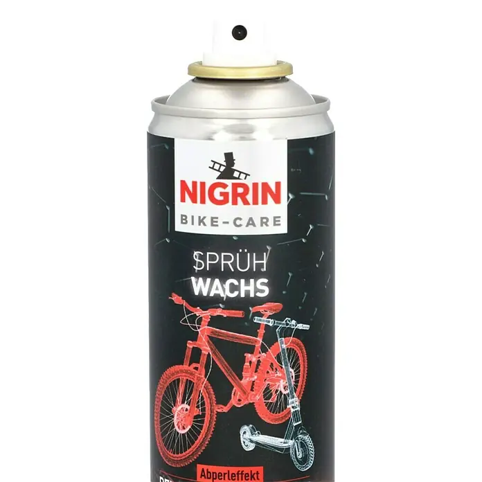 Nigrin Bike Line Sprühwachs - 300 ml - Nigrin Fahrradpflege Sprühwachs für optimalen Schutz und Glanz, speziell für Fahrräder und E-Scooter entwickelt.