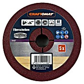 Craftomat Fiberschijven (Diameter: 125 mm, Korreling: 60, 5 st.) | BAUHAUS