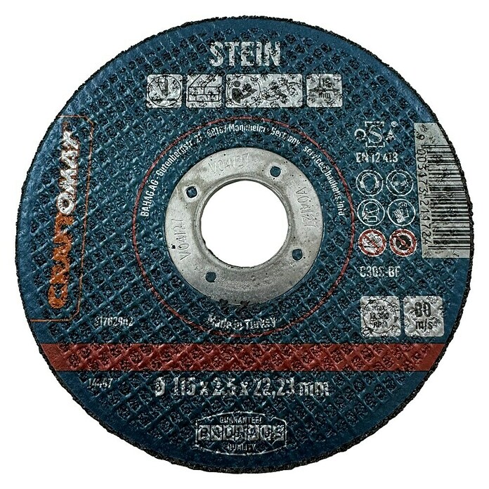 Craftomat Doorslijpschijf C24R-BF (Geschikt voor: Steen, Schijfdiameter: 115 mm, 10 st.) | BAUHAUS