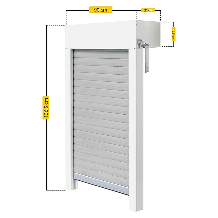 Schellenberg Rollladen-Komplett-Set MINI (Aufsatz, 90 x 120 cm) | BAUHAUS