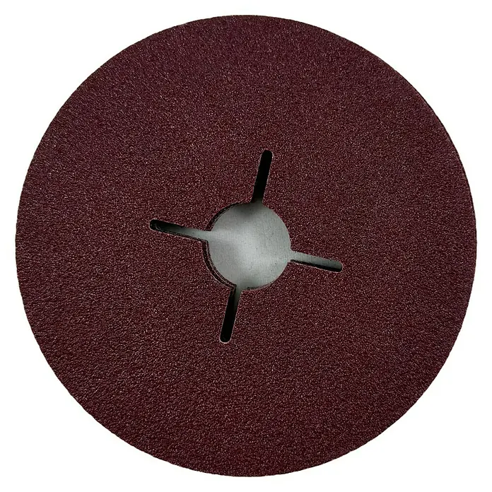 Craftomat Fiberscheiben - Durchmesser: 115 mm, Körnung: 60, 5 Stk. - Roter Schleifscheibenaufsatz mit zentraler Öffnung. Ideal zum Schleifen von Oberflächen.
