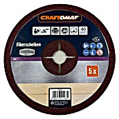 Craftomat Fiberschijven (Diameter: 180 mm, Korreling: 40, 5 st.) | BAUHAUS