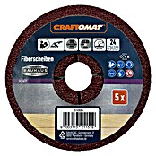 Craftomat Fiberscheiben (Durchmesser: 115 mm, Körnung: 24, 5 Stk.) | BAUHAUS