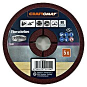 Craftomat Fiberschijven (Diameter: 115 mm, Korreling: 80, 5 st.) | BAUHAUS