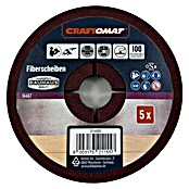 Craftomat Fiberscheiben (Durchmesser: 115 mm, Körnung: 100, 5 Stk.) | BAUHAUS