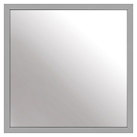 Rahmenspiegel Kerio (43 x 43 cm, Silber, MDF)