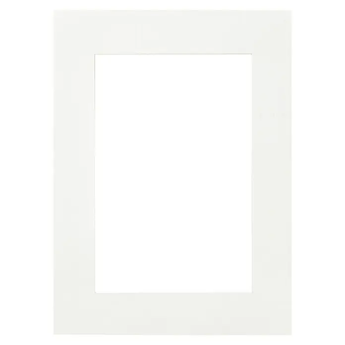 Nielsen Passepartout MSK Natur - Weiß, 60 x 80 cm, Bildformat: 40 x 60 cm - Elegantes Passepartout in Weiß mit schwarzem Rahmen für eine stilvolle Präsentation Ihrer Fotos oder Kunstwerke. Verleiht jedem Bild Tiefe und Ausdruck.