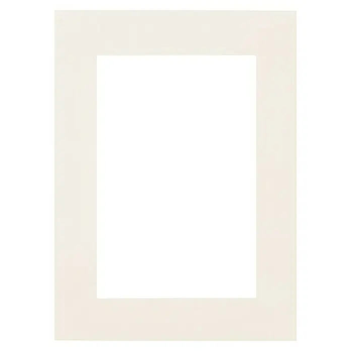 Nielsen Passepartout MSK Natur - Creme, 60 x 80 cm, Bildformat: 40 x 60 cm - Ein elegantes Bild mit einem cremefarbenen Rahmen und einer schwarzen Mitte, ideal für moderne Wohnräume.