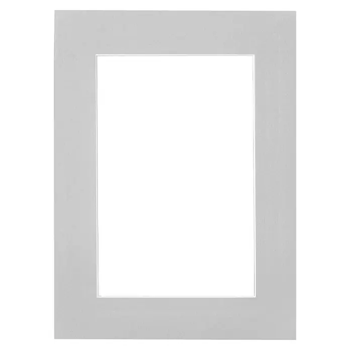 Nielsen Passepartout White Core - Wachsgrau, Bildformat: 40 x 60 cm, L x B: 60 x 80 cm - Grauer Passepartout-Rahmen für die Präsentation von Fotos oder Kunstwerken, verleiht einen eleganten Touch und schützt das Bild.