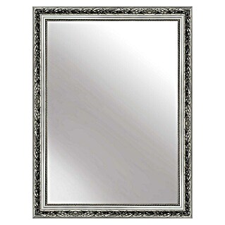 Rahmenspiegel Francesca (50 x 70 cm, Silber, Holz)