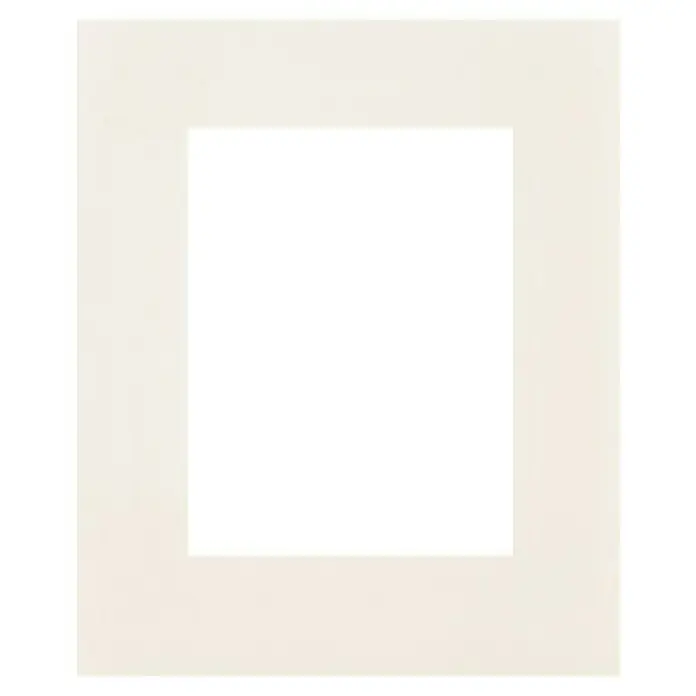 Nielsen Passepartout MSK Natur - Creme, 50 x 60 cm, Bildformat: 30 x 40 cm - Schwarzes Quadrat-Produkt mit weißem Rahmen, minimalistisch und modern, ideal für stilvolle Inneneinrichtung und als dekoratives Element.