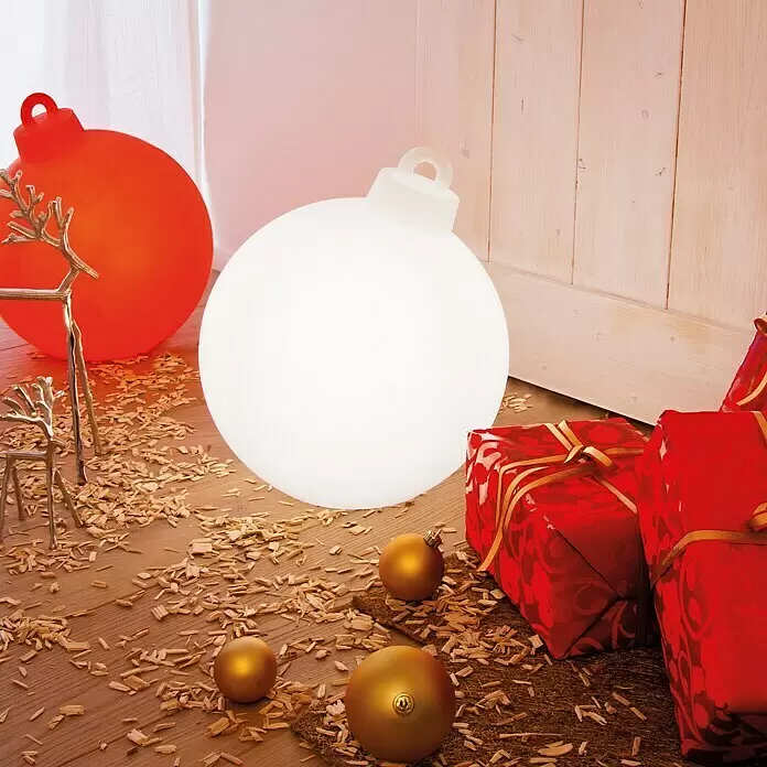 8 Seasons Design Shining LED-Weihnachtsleuchte Christmas Ball - 6 W, Weiß, Durchmesser: 33 cm - Stimmungsaufnahme