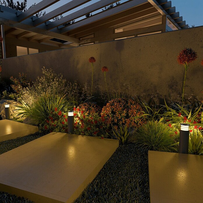 Calex Led-padverlichting voor buiten - Set van 3 (Hoogte: 41 cm, Lichtkleur: RGB) | BAUHAUS