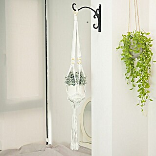 Blumenampel Makramee (Ø x H: 4 x 110 cm, Natur, Rund)