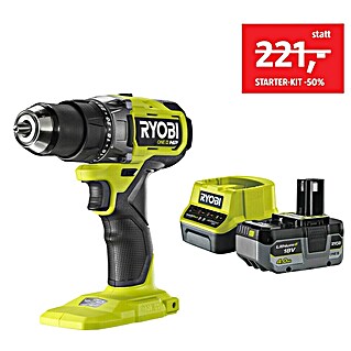 Ryobi Maschinen-Set (Akku-Bohrschrauber RDD18X-0 + Starter-Kit -50%)