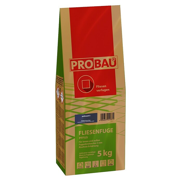 Probau Tegelvoegmiddel (Antraciet, 5 kg) | BAUHAUS