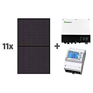 TCL Solarmodul-Set TOPCon Bifazial MR430DH182-54NTB Full Black (Nennleistung: 4.730 W, L x B x H: 113,4 x 172,2 x 3 cm, 11 Stk.)