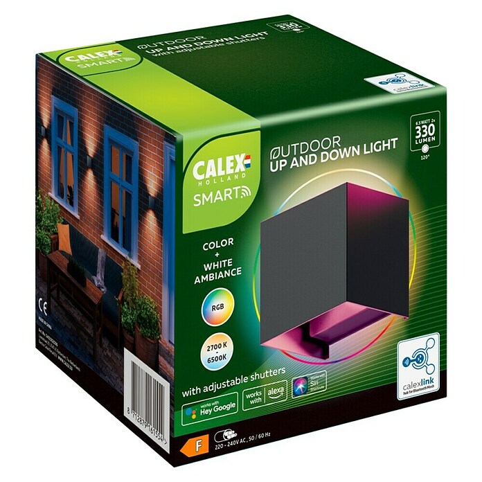 Oplaadbare wandlamp | Calex | Volterra (Led, Up/Down, Wit