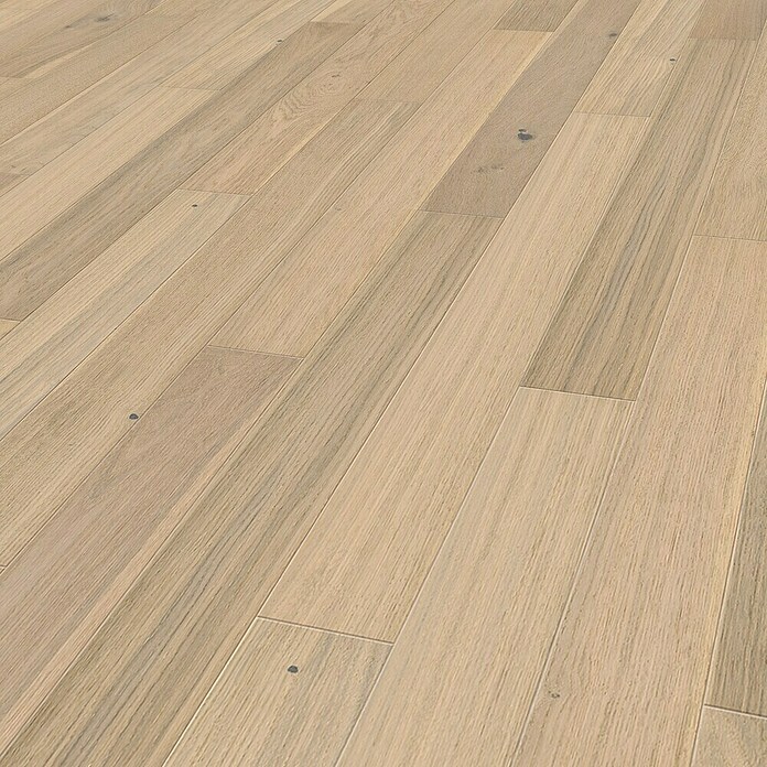 Living by Haro Parket Toskanski hrast bel  (Toskanski hrast bel, Rustikalen videz, 1.000 x 120 x 11 mm) | 5134 - Landhausdielen | GCDL - Fertigparkett | GCD - Wand Boden Decke Leisten | GC - Wand Boden Decke Leisten | G - Holz/Bauelem | BAUHAUS