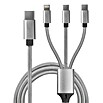 BAUHAUS Set mit Ladegerät, Zigarettenanzünder-Ladegerät, Multifunktions-Kabel (Weiß/Schwarz/Grau) | BAUHAUS