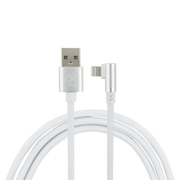 BAUHAUS Cable USB (Blanco, 1 m, Clavija USB A, clavija Lightning) | BAUHAUS