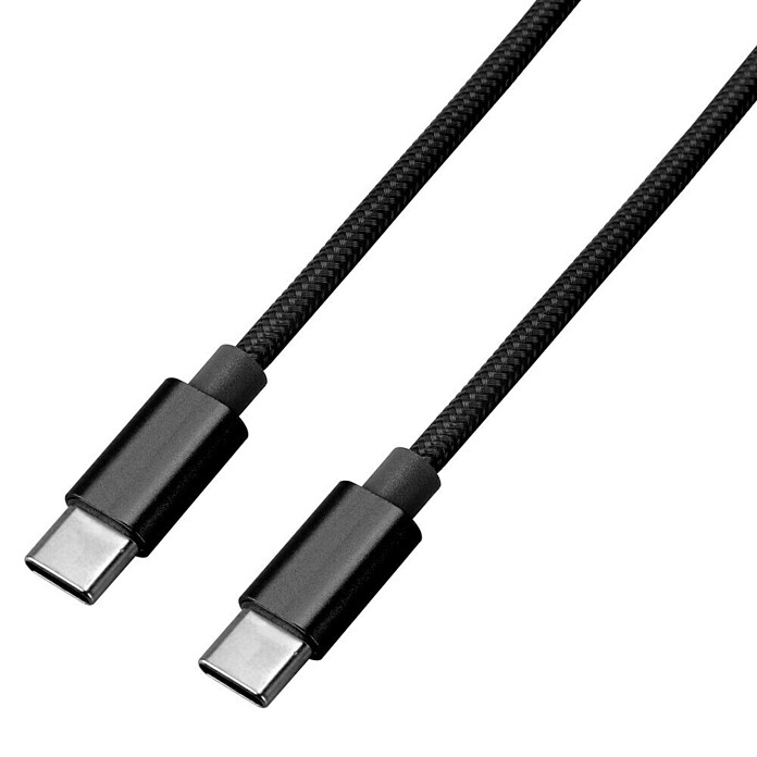 BAUHAUS Napajalni kabel USB  (3 m, Vtič USB C, Črna) | 3377 - Telefonzubehör | CBIC - Telefon | CBI - Audio/Video/Antenne/Sat | CB - Elektroinstallation | C - Elektro | BAUHAUS