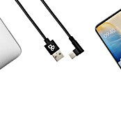 BAUHAUS Cable de carga USB A-C (Negro, 1 m, Clavija USB A, clavija USB C) | BAUHAUS