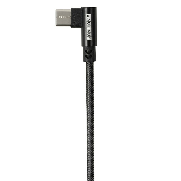 BAUHAUS Cable de carga USB A-C (Negro, 1 m, Clavija USB A, clavija USB C) | BAUHAUS