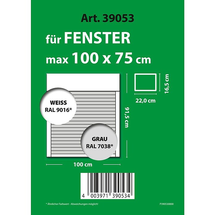 Schellenberg Rollladen-Komplett-Set MINI (Aufsatz, 100 x 75 cm) | BAUHAUS