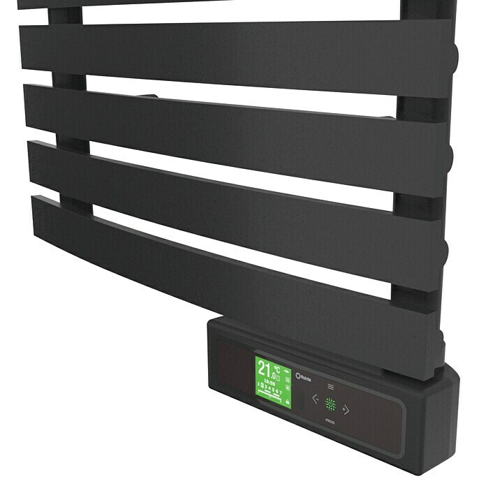 Rointe Radiador toallero eléctrico Delta (An x Al: 50 x 179,7 cm, 750 W, Negro, Display LCD)