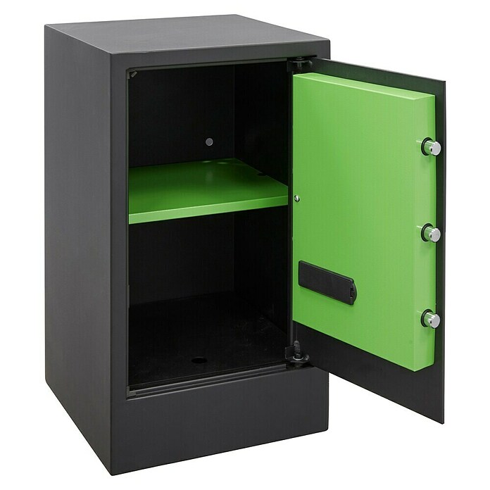 Arregui Kuro Caja fuerte (L x An x Al: 36 x 35 x 62 cm, Negro/Verde, 71 l) | BAUHAUS
