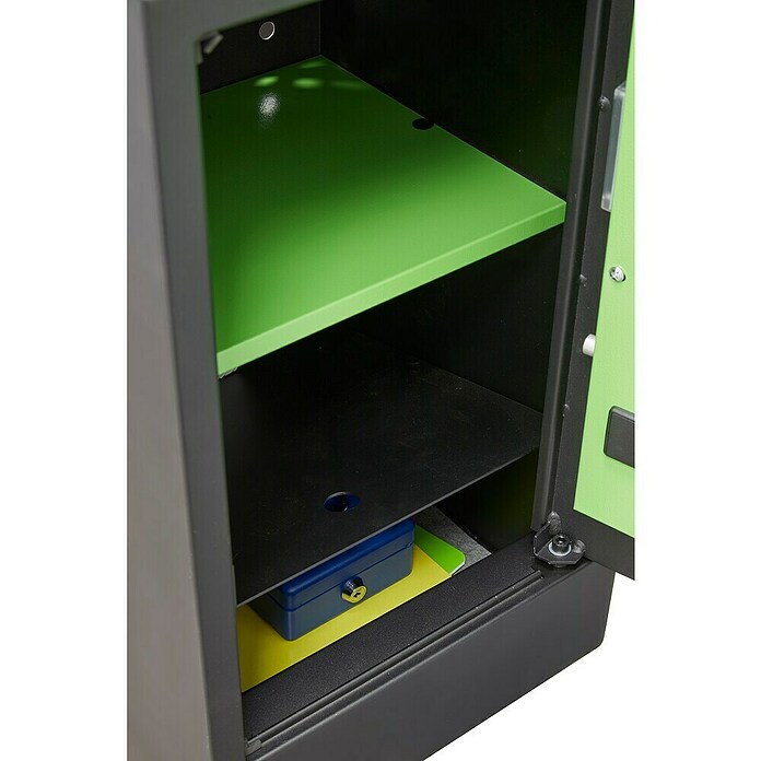 Arregui Kuro Caja fuerte (L x An x Al: 36 x 35 x 62 cm, Negro/Verde, 71 l) | BAUHAUS