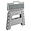 Arregui Taburete plegable (L x An x Al: 22 x 29 x 32 cm, Carga soportada: 150 kg, Plástico, Gris claro) | BAUHAUS