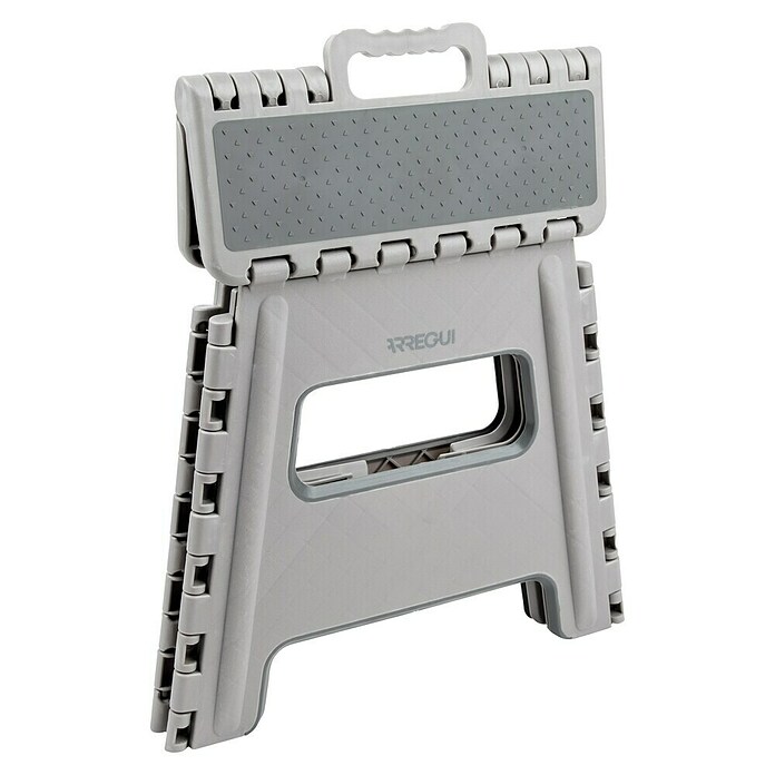 Arregui Taburete plegable (L x An x Al: 22 x 29 x 32 cm, Carga soportada: 150 kg, Plástico, Gris claro) | BAUHAUS
