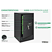 Arregui Kuro Caja fuerte (L x An x Al: 36 x 35 x 62 cm, Negro/Verde, 71 l) | BAUHAUS
