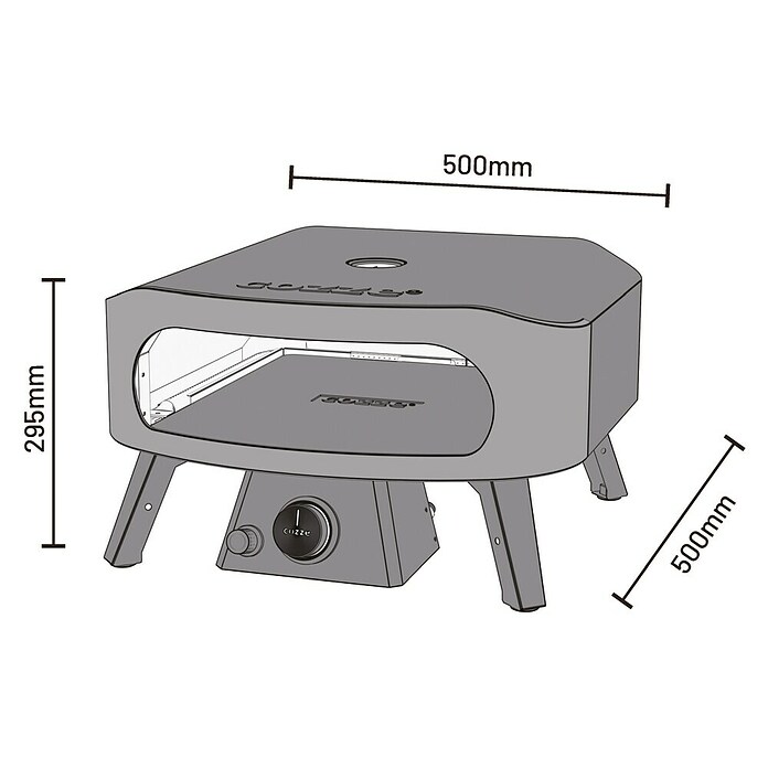 Cozze Pizzaofen Classic 13 (Grillfläche (B x T): 34 x 34 cm, 6 kW) | BAUHAUS