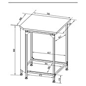 Cozze Modul roštilj-kuhinje  (Š x D x V: 70,5 x 60 x 90 cm) | BAUHAUS