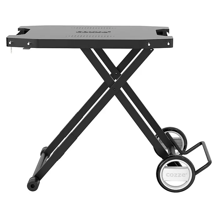 Cozze Klapptisch - B x T x H: 104,5 x 62,5 x 78 cm, Stahl - Bild eines Cozze Ofenständers, der eine robuste und tragbare Basis für Ihren Ofen bietet.\n