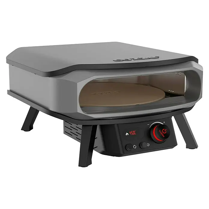 Cozze Pizzaofen Elektro Premium 17" - Grillfläche (B x T): 42,5 x 42,5 cm, 2,2 kW - Der Cozze Pizzaofen ist ein tragbarer Gasofen, der mit einer Pizzaplatte für authentische Ergebnisse ausgestattet ist.