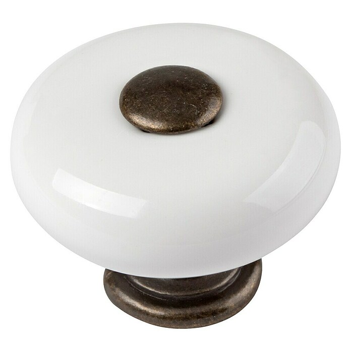 Walteco Ručkica za namještaj  (Promjer: 33 mm, Porculan) | BAUHAUS