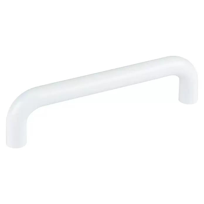 Walteco Möbelgriff Iza - Lochabstand: 96 mm, Kunststoff, Weiß - Weißer U-förmiger Möbelgriff.